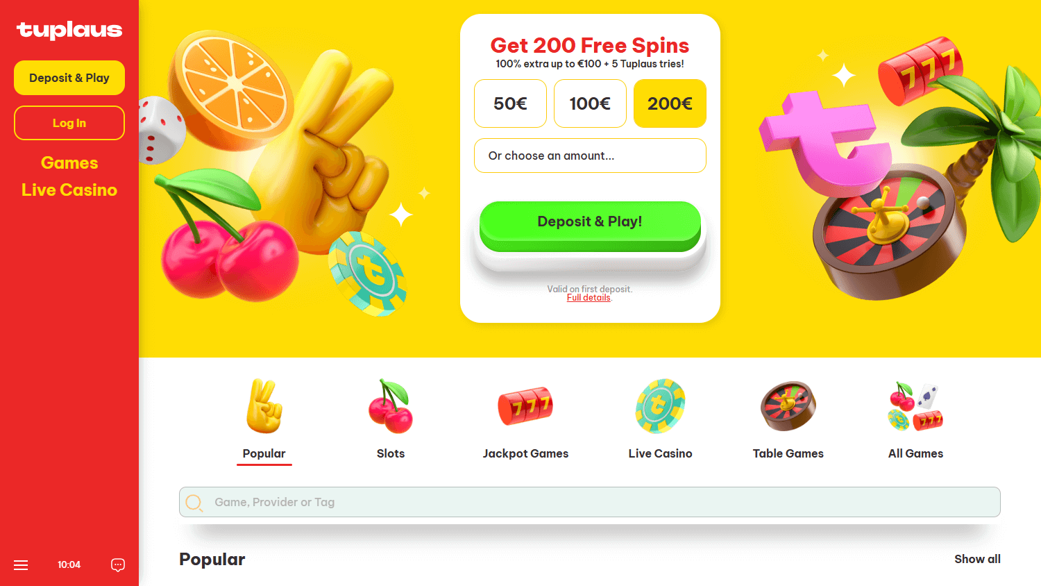 Tuplaus-bonuskampanjan kuvakaappaus, jossa näkyy kampanjan esitystapa ja värikäs ulkoasu